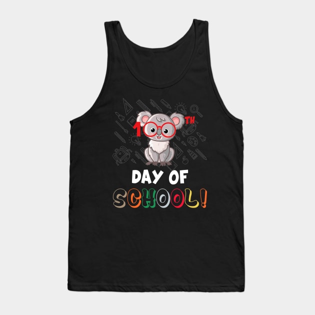 100 Days Of School Gift Koala Happy 100th Days Of School Tank Top by Manonee